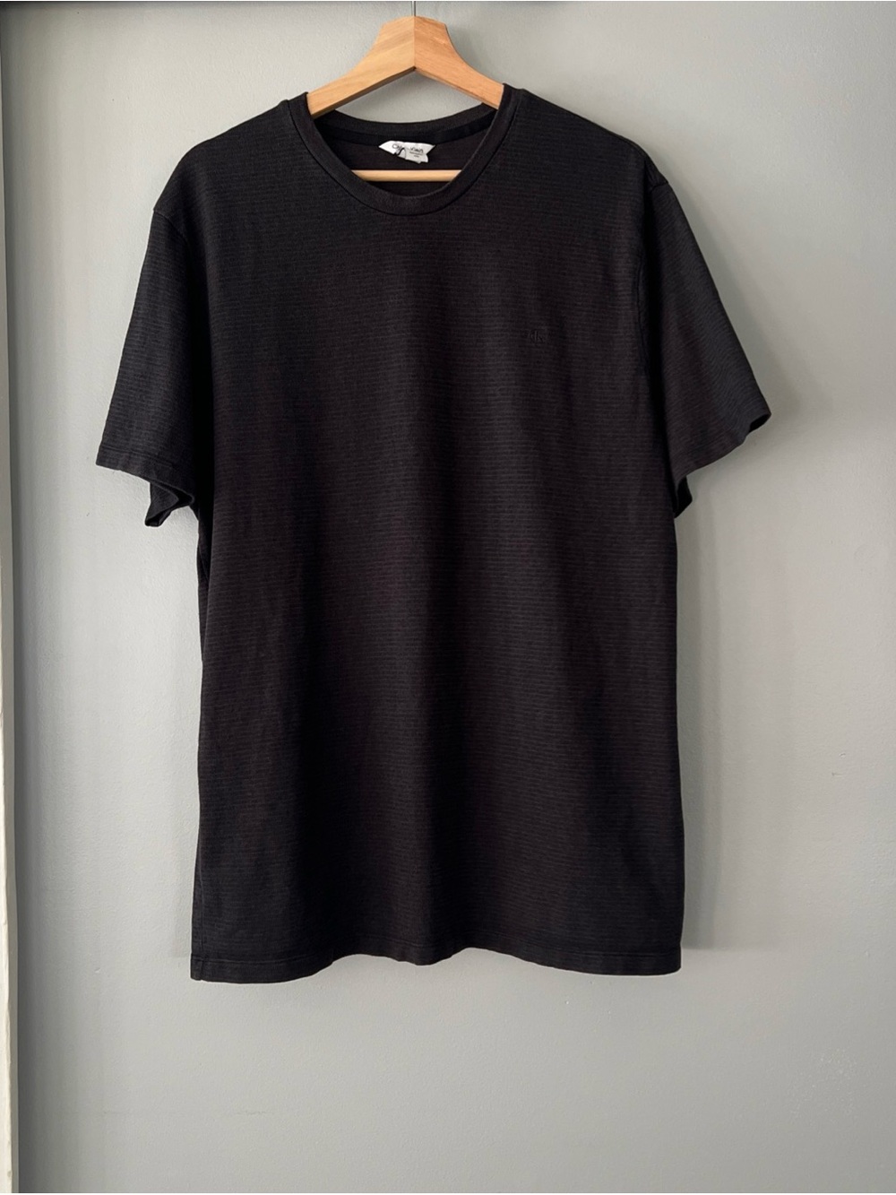 Calvin Klein Charcoal Black Crewneck Short Sleeve Tee
